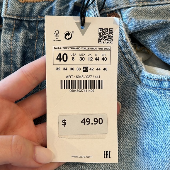 NWT Zara Jeans - Picture 3 of 6